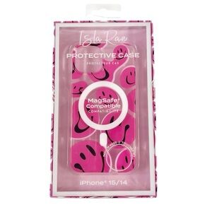 Isla Rae IPhone 15/14 Smiley Face Protective MagSafe Compatible Case NEW